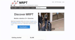 Desktop Screenshot of mrpt.org